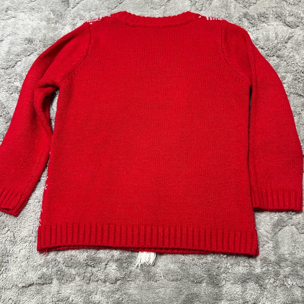 365 Degrees Red and White Festive Sweater - Picture 3 of 3